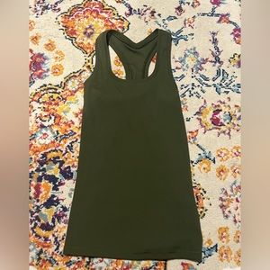 DSG green tank. Super stretchy.